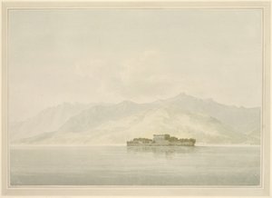 Isola Madre, jezero Maggiore, cca 1781 (wc nad grafitem na papíře)