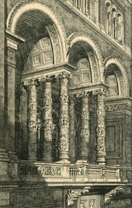 Centrální vybrání v hlavním čtyřúhelníku, 1860, 1881.