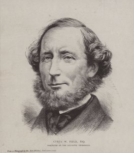 Cyrus West Field, americký finančník zapojený do položení prvního transatlantického telegrafního kabelu v roce 1858