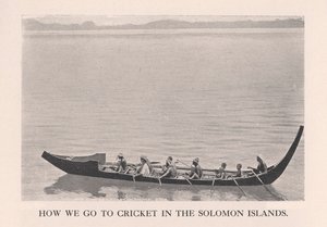 Jak chodíme na kriket na Šalamounových ostrovech, 1912. od John Watt Beattie