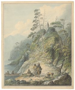 Pohled v Nootka Sound, 1784 od John Webber
