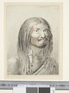 F.21 A Man of Nootka Sound, cca 1773-84 (akvarel) od John Webber