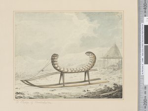 F.40 A Sledge of Kamtschatka, c.1783-84 (akvarel) od John Webber