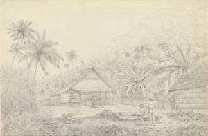 Pohled na ostrov Krakatoa od John Webber