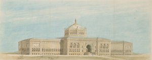Muzeum výtvarného umění Světové kolumbijské výstavy, Chicago, Illinois, Perspektiva od John Wellborn Root