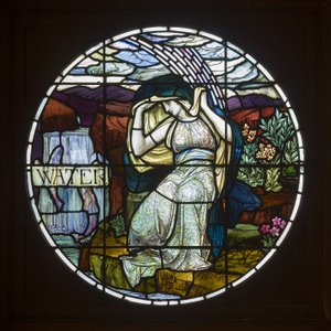 Biddulph Grange, James Powell & Sons, John William Brown (1842-1928), Voda, 1903, Art Nouveau