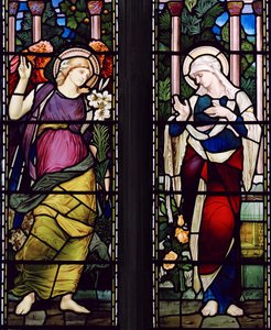The Annunciation, c.1885 (vitráže)