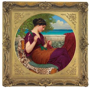 Vzdálené myšlenky, 1911 od John William Godward
