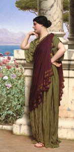 Něžné myšlenky, 1917 od John William Godward