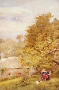 1914 v Anglii (akvarel na papíře) od John William North