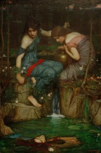Nymfy nalézající hlavu Orfea od John William Waterhouse