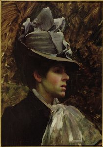 Portrét umělcovy ženy od John William Waterhouse