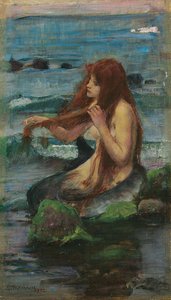 Mořská panna, 1892 od John William Waterhouse