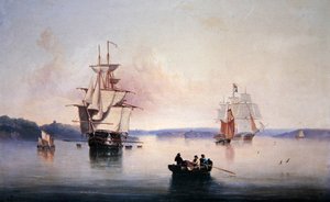 Saltash Creek - Nedaleko Plymouthu od John Wilson Carmichael
