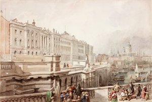 Somerset House a St Pauls z Waterloo Bridge (barva karoserie) od John Wilson Carmichael