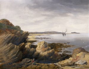 Ostrov St. Mary z Whitley Rocks od John Wilson Carmichael