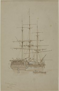 Buckinghamshire, Bombay (tužka a akvarel (monochromatický) na papíře (šedá)) od John Wilson Carmichael
