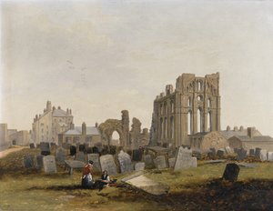 Tynemouthské převorství z východu od John Wilson Carmichael