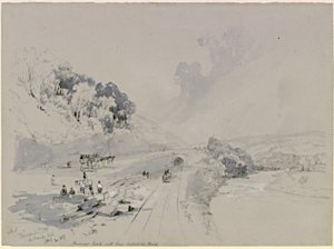 Whitchesterský tunel s Unthank Hall (barva těla) od John Wilson Carmichael
