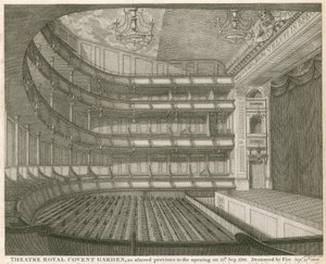 Královské divadlo Covent Garden v Londýně, ve stavu před otevřením 15. září 1794 od John Winston