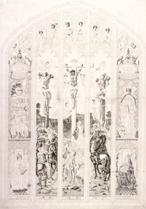 Východní okno v St Margaret, Westminster, zobrazující ukřižování, Londýn, 1787