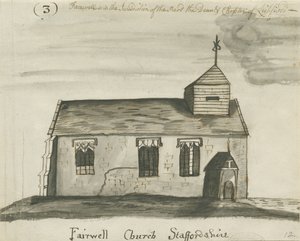 Farewell Church: kresba perem a lavírovanou sépií, nd [c 1780]