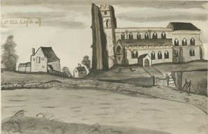 Lichfield - Kostel sv. Čada: perokresba, nd [1784] (kresba)