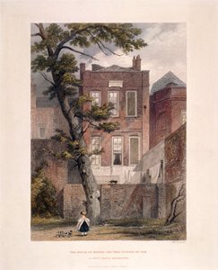 Pohled na Miltonovu rezidenci, Petty France, Westminster, Londýn, 1851 od John Wykeham Archer