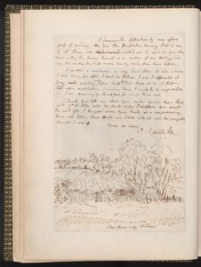 Autogram dopis Johna Constabla Johnu Thomasi Smithovi, z Memoirs of the Life of John Constable, Charles Robert Leslie, vytištěno Jamesem Carpenterem, 1843 od John Constable