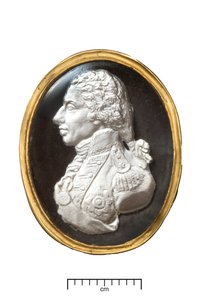 Zlatý prsten admirála Lorda Nelsona, kolem roku 1820 (zlato a sulfid) od John after De Vaere