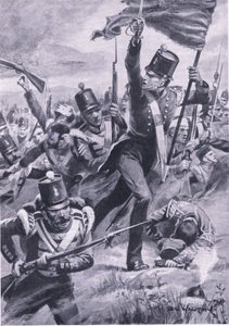 Postup lehké divize u Almy, 20. září 1854, ilustrace z 