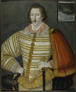 Portrét Thomase Cavendishe, Circumnavigator od John the Younger (attr.to) Bettes
