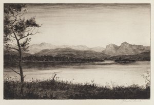 Langdale Pikes, Windermere od Johnstone Baird