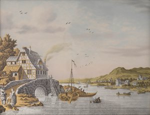 Domy podél řeky od Jonas Zeuner