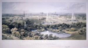 Crystal Palace, Sydenham, Londýn, 1854 od Jonathan Needham