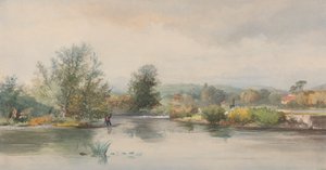 Punt on a River od Jonathan Needham