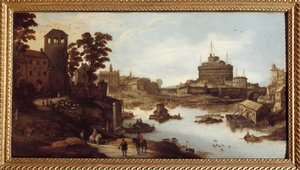 Pohled na Tiberu (Tevere) a Castel Sant