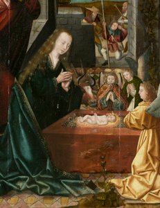 Triptych z Betléma, cca 1540 (malba na dřevě) od Joos van (attr. to) Cleve