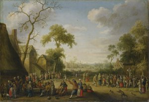 Vesnická scéna, 1637 od Joost Cornelisz. Droochsloot