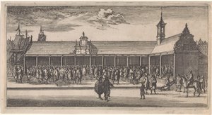 Pohled na burzu v Rotterdamu Pohlednice (název série)