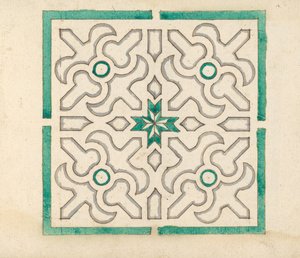 Album obsahující 75 kreseb pro zahradní mříže a partery, ca. 1610-40. od Jorg Rurfinger