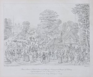 Slavnost v Horseydownu kolem roku 1590 od Joris Hoefnagel