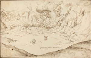 Forum Vulcani: The Hot Springs v Pozzuoli od Joris Hoefnagel