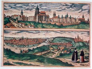 Pohled na Prahu, c1572 od Joris Hoefnagel