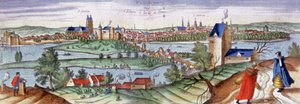 View of Tours, n. 1561 (kaiverrus) od Joris Hoefnagel