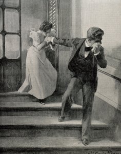 Smutné sbohem. 1900 (kresba)