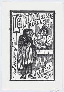 Žena plačící s kapesníkem v ruce mluví se starou ježibabou, ilustrace..., ca. 1880-1910.