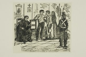 Corrido: Pokoj smrti odsouzeného muže od José Guadalupe Posada