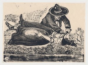 Francisco Guerrero, výrobce vest a podřezal hrdlo, zavraždil ženu, ca. 19..., cca. 1905-1910.
