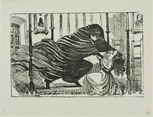 Ilustrace k příběhu od José Guadalupe Posada